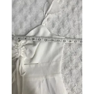 NWOT Lulus The Way to Love White Ruffled Cutout Summer Bridal Maxi Dress S thumbnail 7