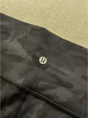 Black Lululemon Camouflage Leggings and Tank Set thumbnail 5