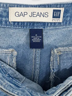 Vintage GAP Denim Drawstring Utility Shorts Size 2 Y2K thumbnail 5