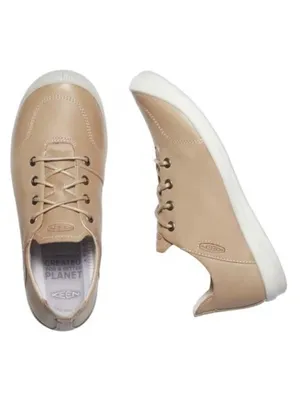 KEEN Lorelai II Women's Tan Leather Lace Up Sneaker Shoes Sz 10.5 (41) w/ BOX thumbnail 3