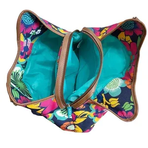 Lily Bloom Floral Print Canvas Bag Purse thumbnail 2