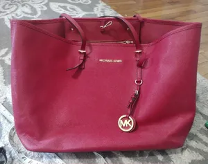 Michael Kors Deep Red Jet Set Tote thumbnail 1