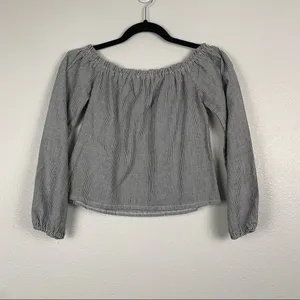 BRANDY Melville Theia‎ Off The Shoulder Striped Top S thumbnail 6