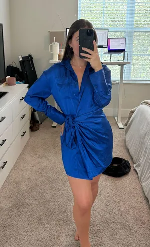ZARA Blue Dress thumbnail 1