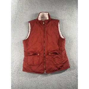 Love‎ Tree Vest Women Reversible Quilted Fleece Sherpa Full Zip thumbnail 3