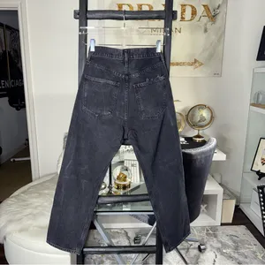 Agolde 90s Crop High Rise Distressed Black Jeans Womens Size 25 EUC thumbnail 6