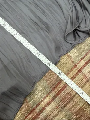 Zara Gray Pleated Maxi Skirt thumbnail 3