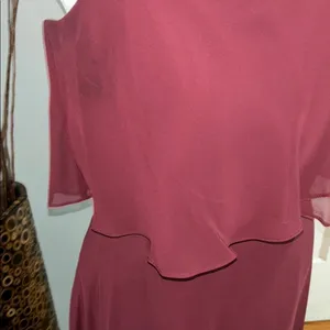 Mori Lee Elegant Burgundy Evening Gown thumbnail 5