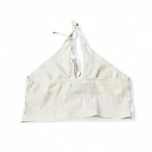 Cream Urban Outfitters halter top -M thumbnail 3