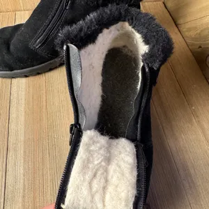 Rieker Tex Sz 38 Waterproof‎ Suede Leather Winter Ankle Boots Zip Faux Fur Black thumbnail 5