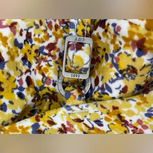 Abercrombie & Fitch Ruffle Floral Yellow Bikini Swim Top‎ Size S thumbnail 9