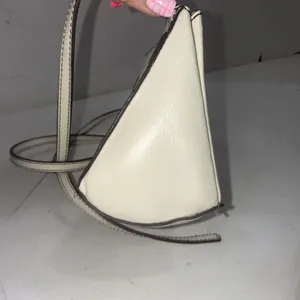 HOBO Mini Elan White Leather Small Minimalist Boho Western Crossbody Bag Purse thumbnail 9