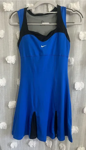 Nike tennis 2011 Serena Williams US Open Match-Worn Blue Dress thumbnail 1