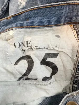 One Teaspoon Awesome Baggies Jeans Size 25 Distressed Destroyed Denim Grunge thumbnail 6