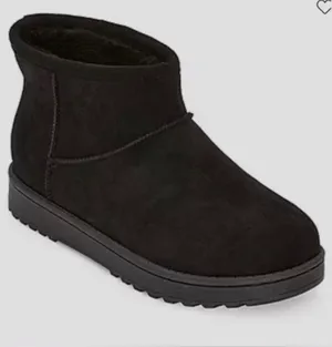 Arizona Jean Co. Women's 'AZ Slater' Black Faux Suede Faux Fur Ankle Boots Size 11M 👢 thumbnail 4