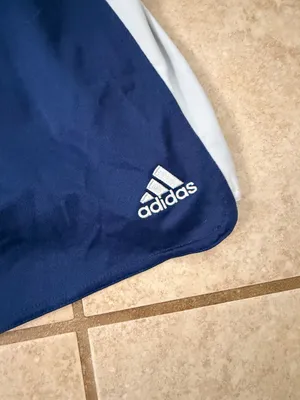 Adidas Climalite Navy & White Athletic Running Shorts thumbnail 2