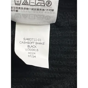GAP CashSoft Shake Black Wide Leg Ribbed Pull-On Pants Size S Tall Super Soft thumbnail 12