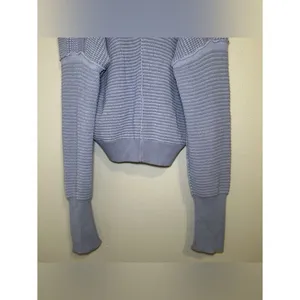 Free People Into You Purple Knit Pullover Oversized Sweater Women’s Size Medium thumbnail 7