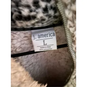 J. America Quarter Zip Pullover Sherpa Size Large thumbnail 4