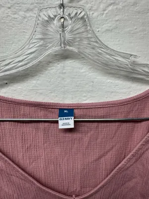 Old Navy Pink Smocked Waist Top thumbnail 6