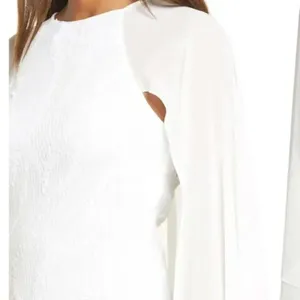 One33 Social White Sequin Cape Minidress Size 10 Bridal Cocktail Sheath thumbnail 4