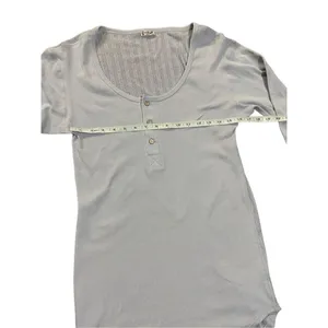 Free People intimately free long gray blue tunic‎ open knit back sz XS thumbnail 5