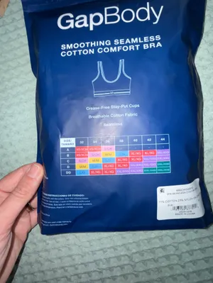 GapBody Smoothing Seamless‎ Cotton Comfort Bra - (2 Pack) M thumbnail 3