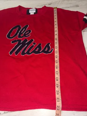 Ole Miss Red Crewneck Knit Sweater thumbnail 10