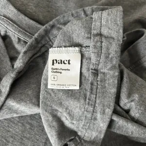Pact Womens Grey Organic Cotton Sleeveless V-Neck Shift Mini Dress Size Small thumbnail 6