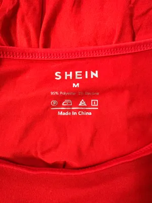 Shein Red Long Sleeve Going Out Top thumbnail 3