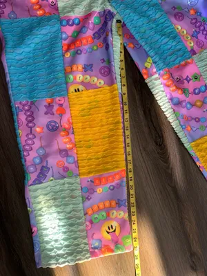 Iheartraves pastel color KANDI Trip overalls with chain thumbnail 14