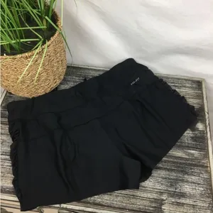 Nike SET Black Side Ruched Dri-Fit Sport Shorts & Racerback Top M L thumbnail 6