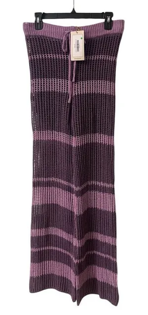 Le Lis sweater knit pants purples Med NWT thumbnail 1