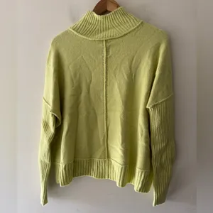 Anthropologie Maeve Gretchen Mock Neck Cozy Sweater Yellow Wool Blend‎ thumbnail 6