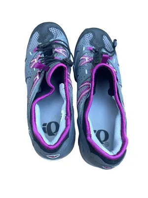 Pearl Izumi Women's Hybrid Cycling Shoe X-Alp Drift II Gray Purple 9.5 D EUR 42 thumbnail 3