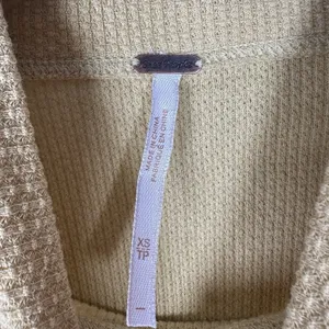 Free People Switch It Up‎ Thermal Top Womens XS Crochet Yellow Multicolor Boho thumbnail 5