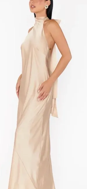 Show me your mumu Lisa Maxi Dress ~ Champagne Luxe Satin thumbnail 1