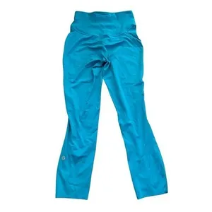 Lululemon‎ In Movement Straight Leg Pant Womens 4 Cyan Blue Everlux Activewear thumbnail 4