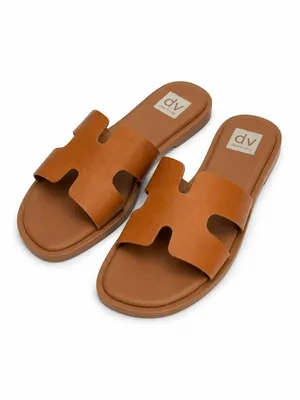 DV by Dolce Vita Hollie Tan Cutout Slide Sandals Size 8 NWT thumbnail 2