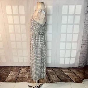 Maeve Anthropologie one shoulder wide leg cropped jersey jumpsuit size small thumbnail 6