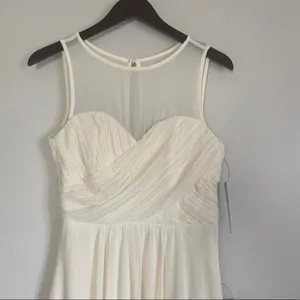 𝅺NWT LULU’S Some Type of Sway Cream Maxi Dress M thumbnail 6