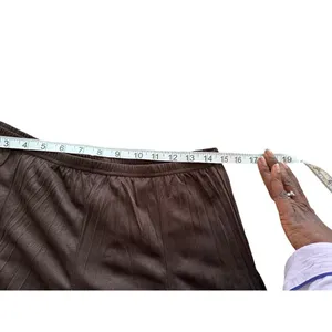 Christopher & Banks Long Flowy Stretchy Chocolate Brown Pleated Maxi Elastic Waist Skirt Size M Boho thumbnail 6