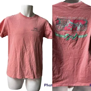 Simply Southern Women Small Pink Southern Tie That Binds Us Graphic‎ T-Shirt thumbnail 2