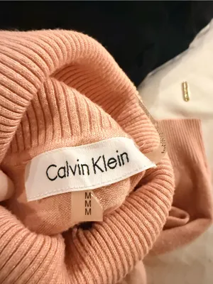 Calvin Klein Pink Turtleneck Sweater thumbnail 2