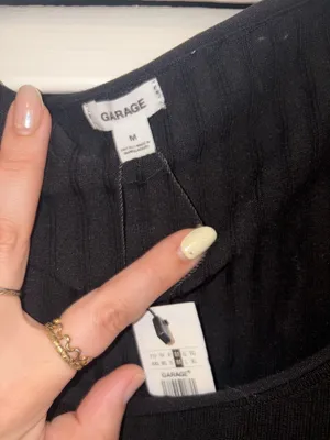 Garage Ribbed Long Sleeve Dress thumbnail 3