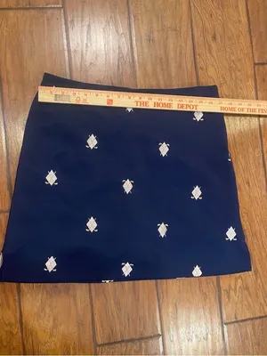 Coral Bay Navy blue Mini golf Skirt has shorts underneath size 10 embroidered thumbnail 8