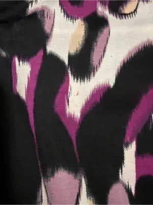 2000s vintage style whimsical leopard like print halter top blouse thumbnail 6