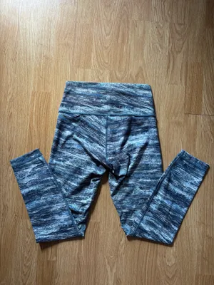 Lululemon Wunder High Rise Under 7/8 Leggings Aerial Drift Multi Yoga Sporty 6 thumbnail 2