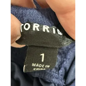 Torrid Navy Tie Dye Lace Up Back Maxi Dress Womens Plus Size 1 1X Boho Sundress thumbnail 12