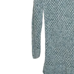 Gap Open Knit Sweater Size‎ Medium Blue Womens Cotton Nylon Blend LS thumbnail 5